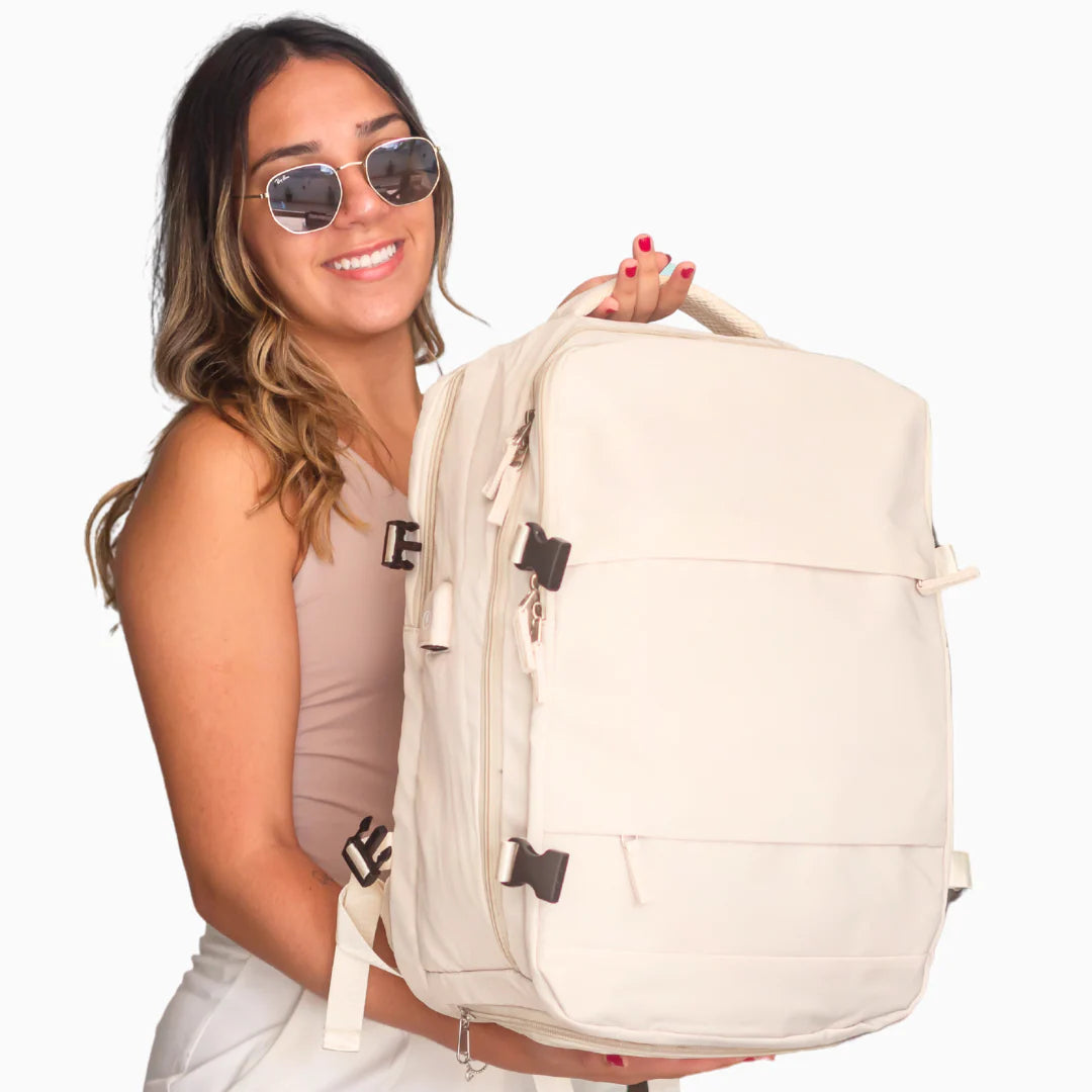 TravelDream - Mochila de Viagem Grande Feminina á Prova D'Água.