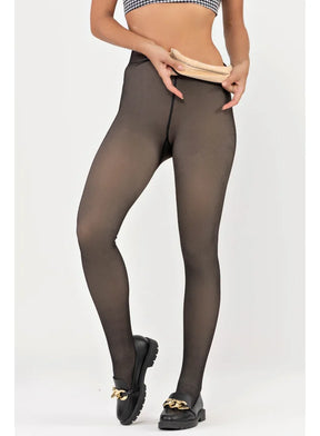 Meia Calça Térmica Peluciada Translúcida  [PROMOÇÃO DE AGOSTO]