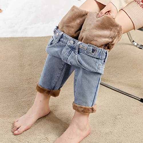 Calça Jeans Peluciada com Elastano Charmosa