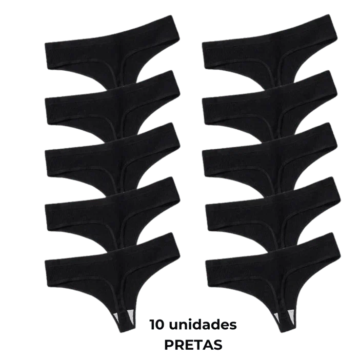 [PROMOÇÃO DE LANÇAMENTO COMPRE 5 LEVE 10] Calcinha CottonConfort® - FRETE GRÁTIS