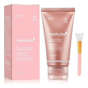 Mask Wrapping -Máscara Noturna de Colágeno Coreana Hidratante e Clareador com Pincel.