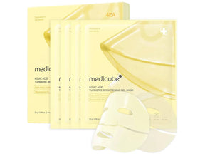 Máscara Jelly Dourada com Ácido Kójico e Cúrcuma - Kit com 4 Mascara