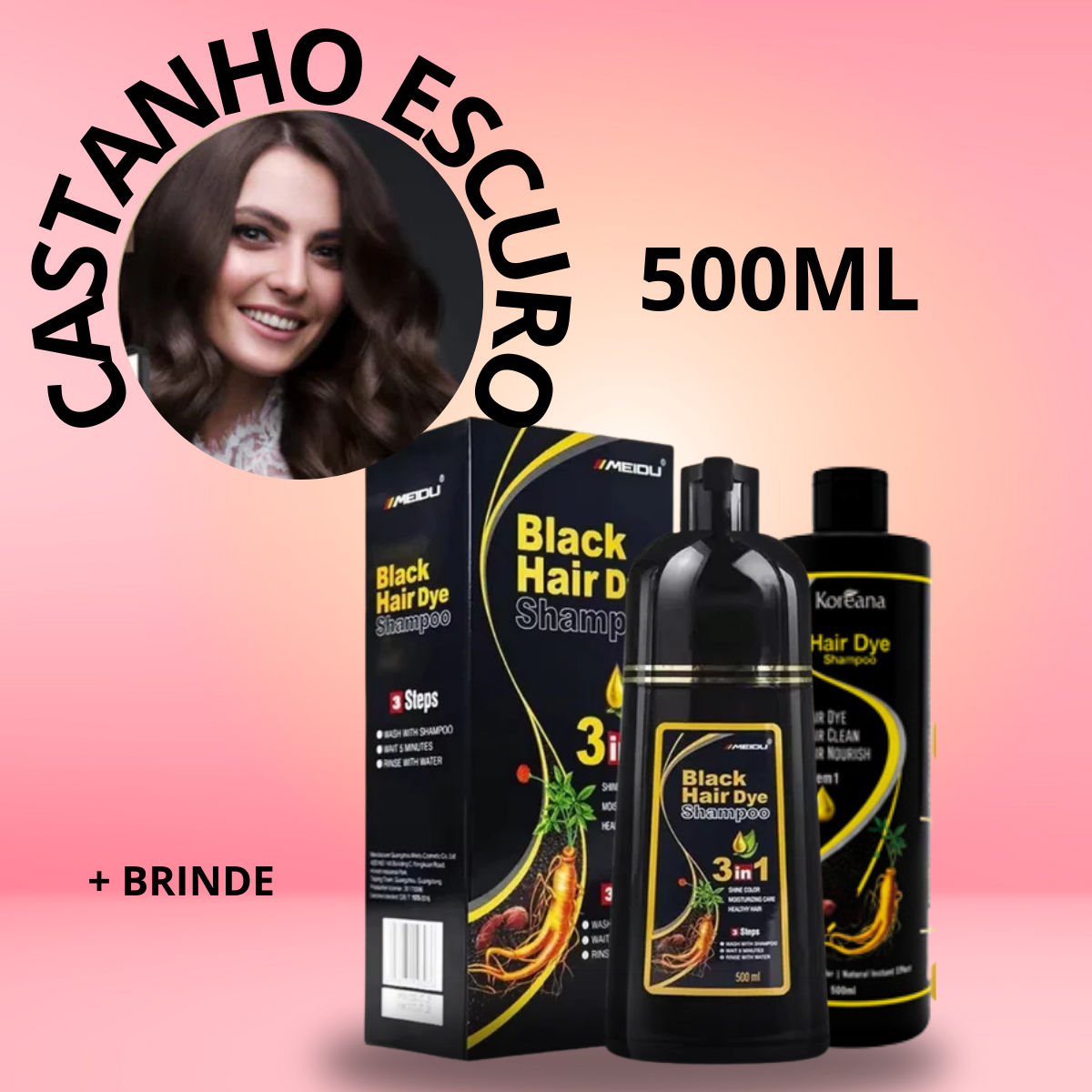3 em 1 que Transforma -  Shampoo Capilar  Reparador.
