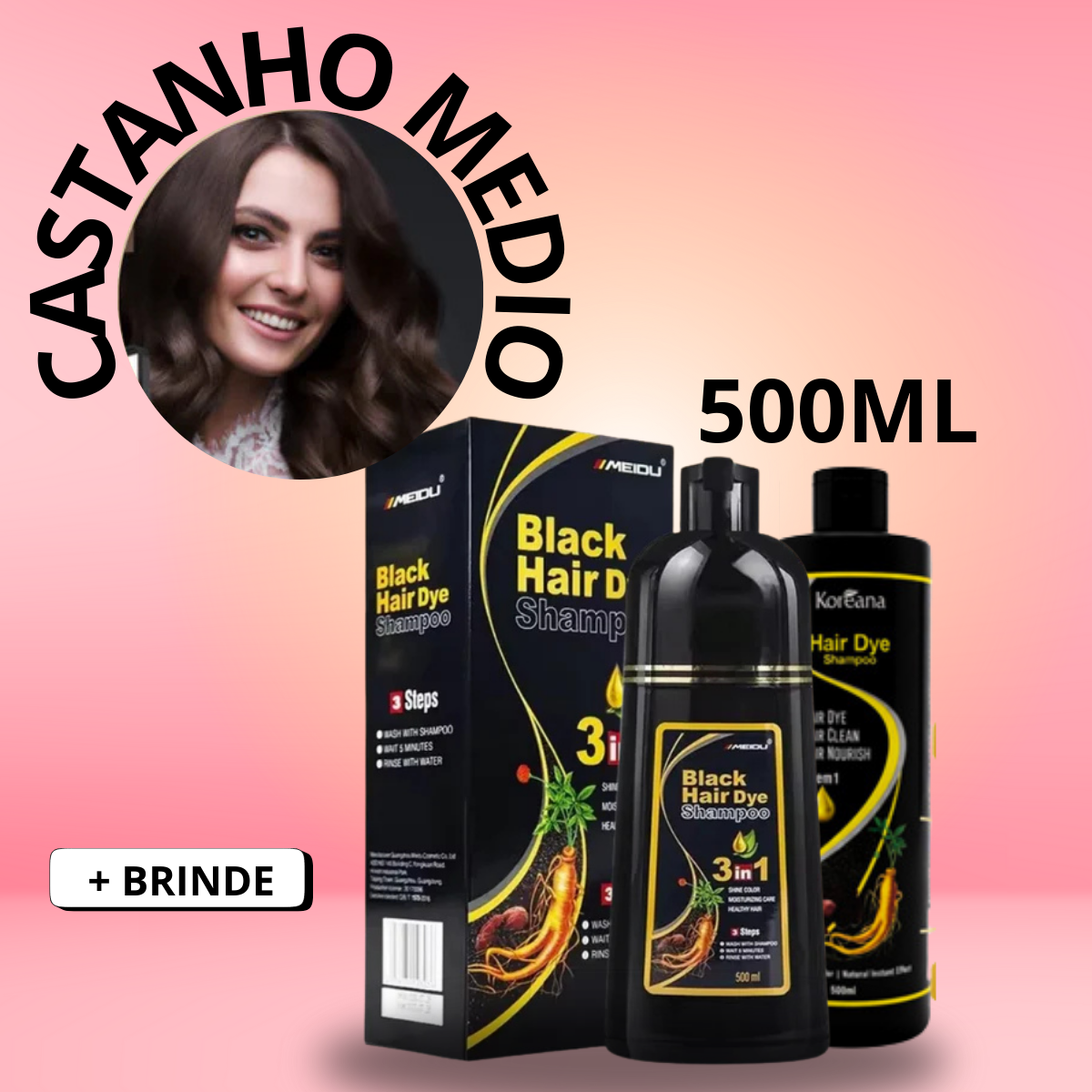 3 em 1 que Transforma -  Shampoo Capilar  Reparador.