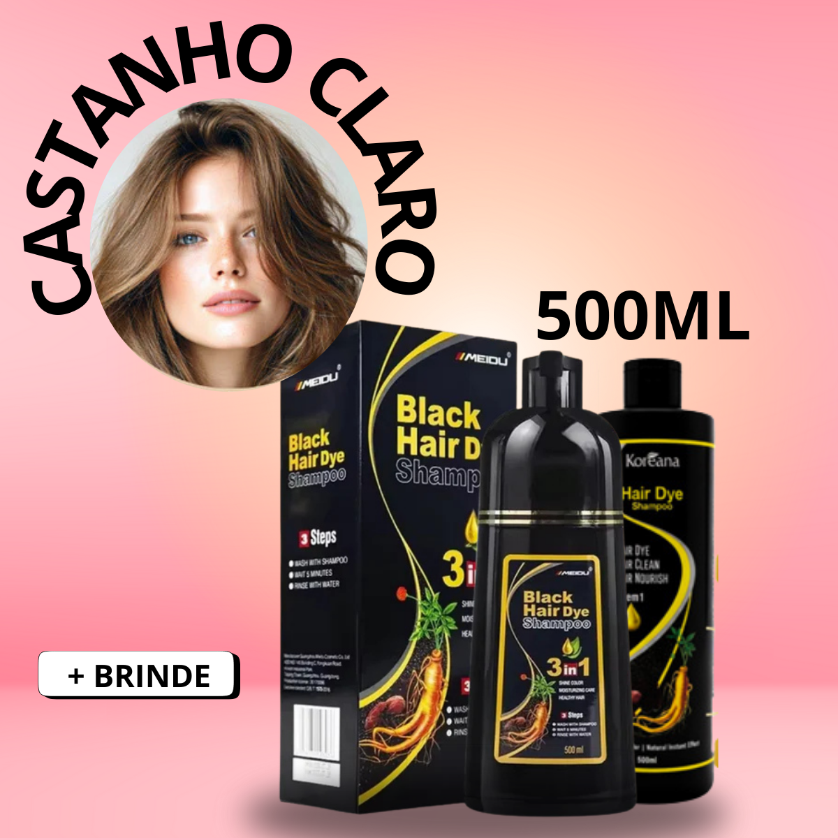 3 em 1 que Transforma -  Shampoo Capilar  Reparador.