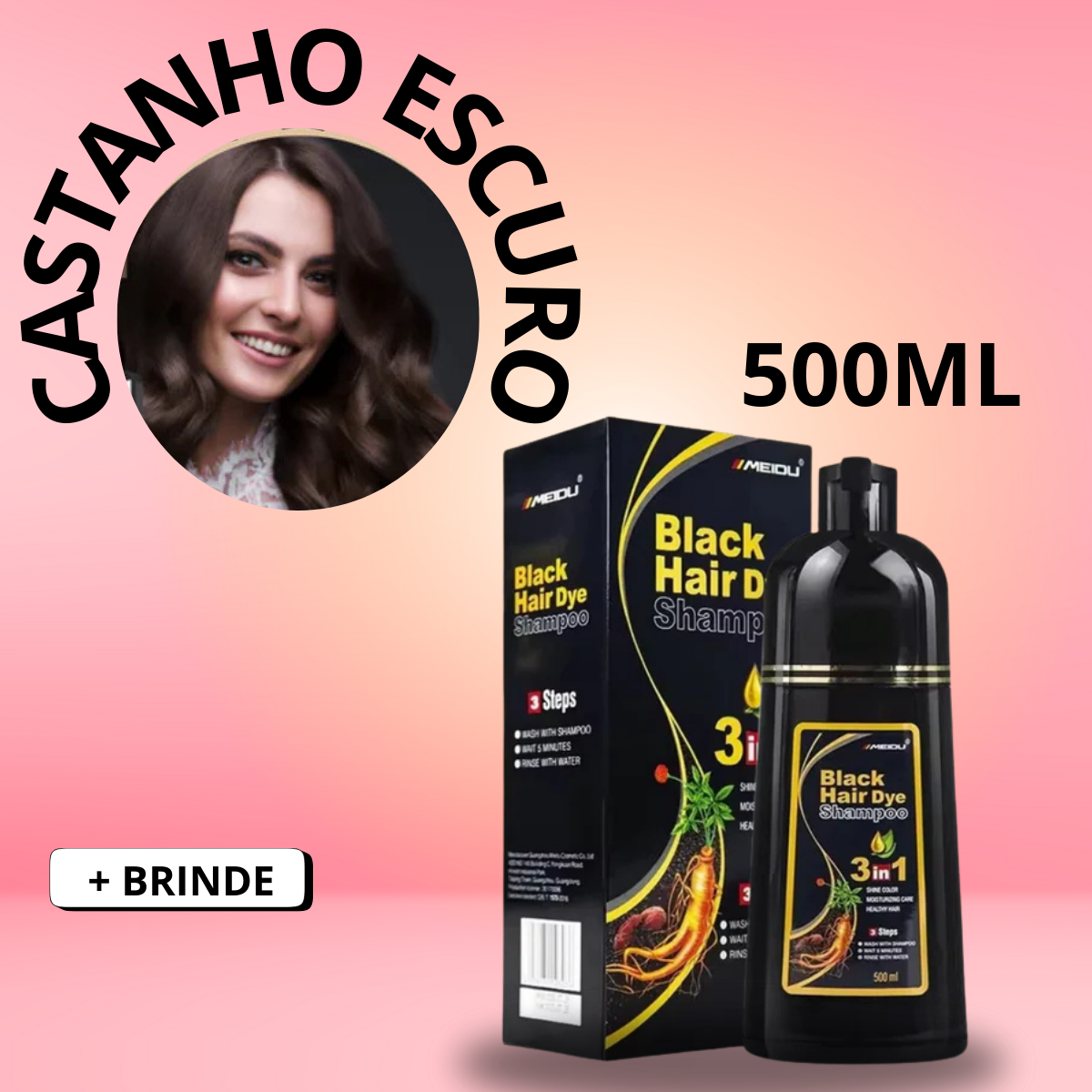 3 em 1 que Transforma -  Shampoo Capilar  Reparador.