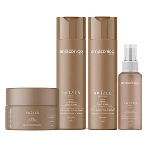 Kit Raízes Shampoo + Máscara + Condicionador + Tônico | Amazônico Care