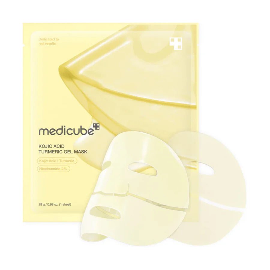 Máscara Jelly Dourada com Ácido Kójico e Cúrcuma - Kit com 4 Mascara