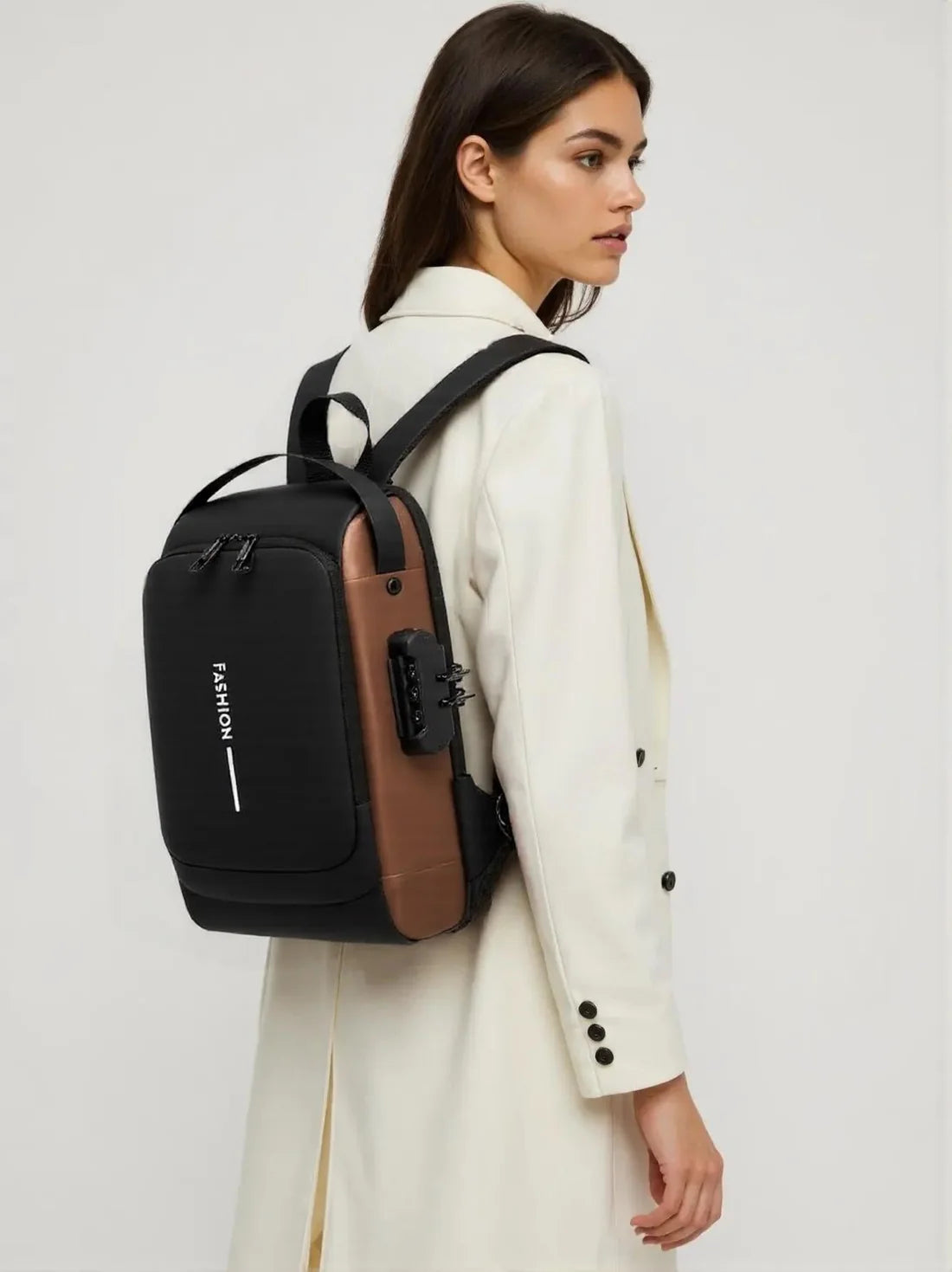 Bolsa Antifurto Transversal com Alça Ajustável e Powerbank