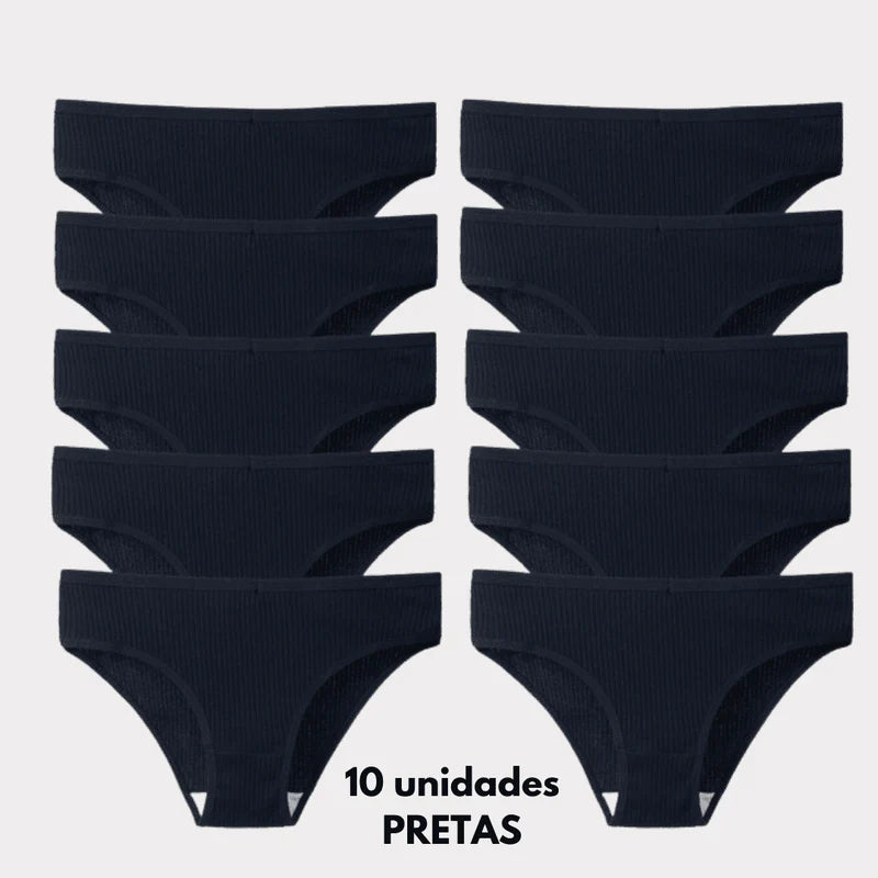 [OFERTA DE LANÇAMENTO COMPRE 5 LEVE 10] Calcinha CottonConfort Plus® - [FRETE GRÁTIS]