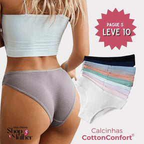 [OFERTA DE LANÇAMENTO COMPRE 5 LEVE 10] Calcinha CottonConfort Plus® - [FRETE GRÁTIS]
