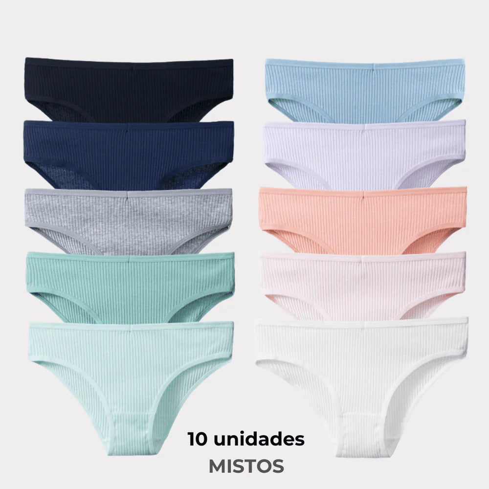 [OFERTA DE LANÇAMENTO COMPRE 5 LEVE 10] Calcinha CottonConfort Plus® - [FRETE GRÁTIS]