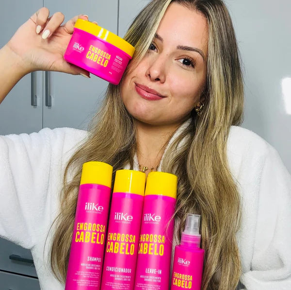 Engrossa Cabelo Kit Completo - 5 Produtos