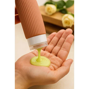 Kit Antivazamento - 4 Frascos de Silicone para Viagem – 90ML