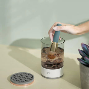 Limpador Elétrico de Pincéis de Maquiagem.