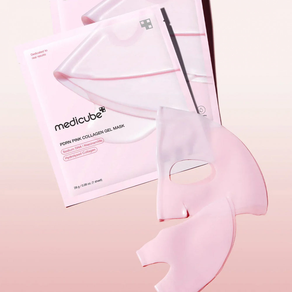 Loniage Pink collagen Mask - Máscara de Colagéno  Coereano
