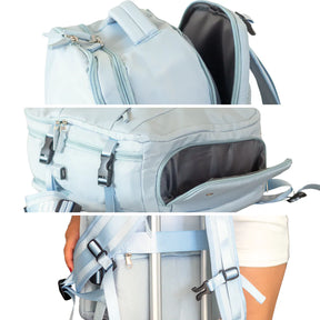 TravelDream - Mochila de Viagem Grande Feminina á Prova D'Água.