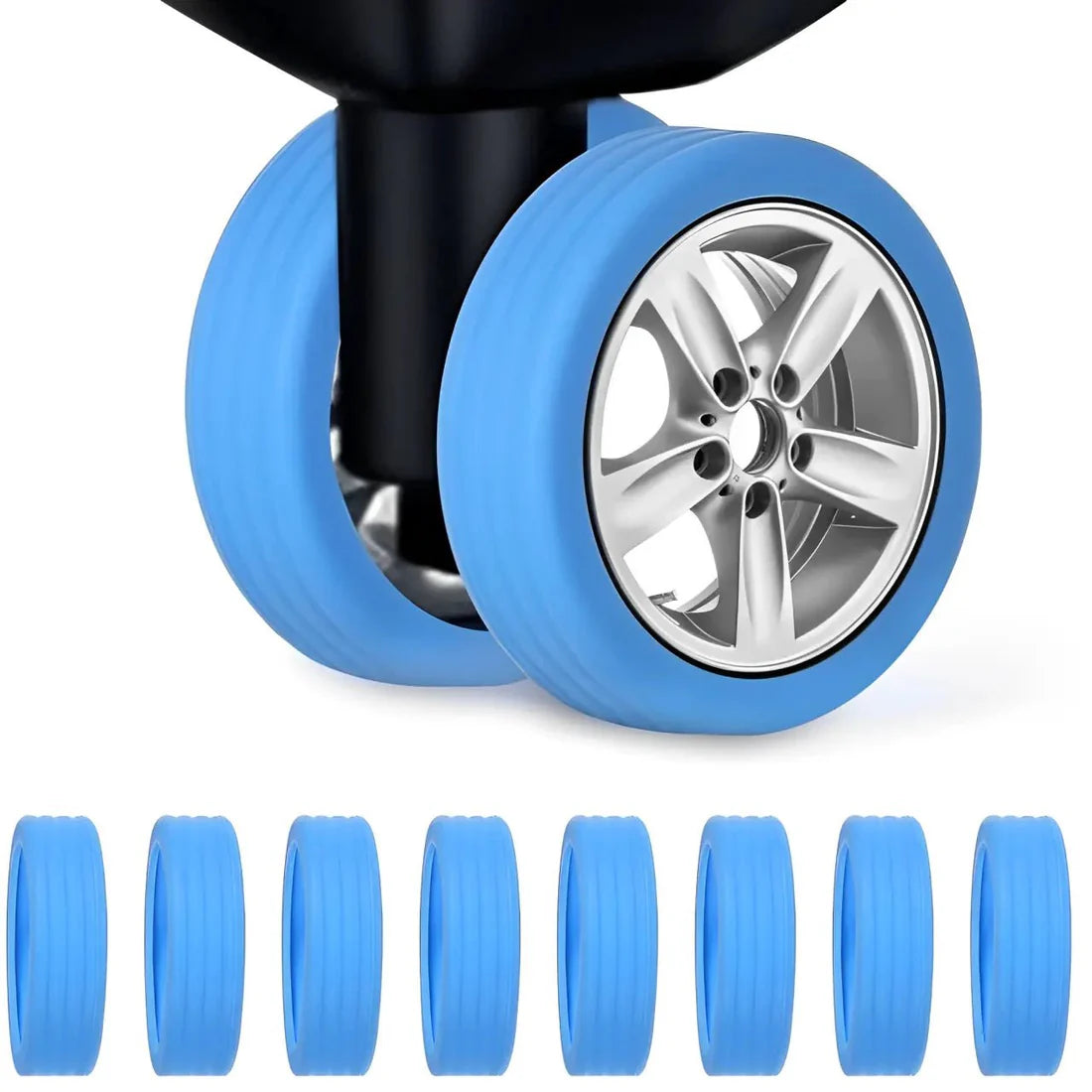 Kit Protetor de Rodinha 8 Peças – [PROTTEÇÃO & SILÊNCIO]